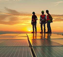 solar power engineers collaborate install panels school rooftop renewable energy project 1